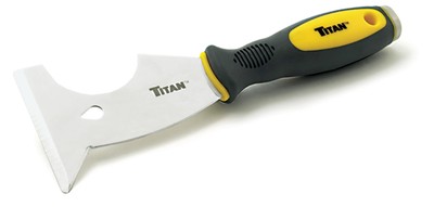 Titan 6 in 1 Painters Tool and Scraper Polished Stainless Steel Blade 6 Pack