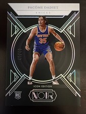 Pacome Dadiet 2024-25 Panini Noir Basketball Icon Edition RC /49