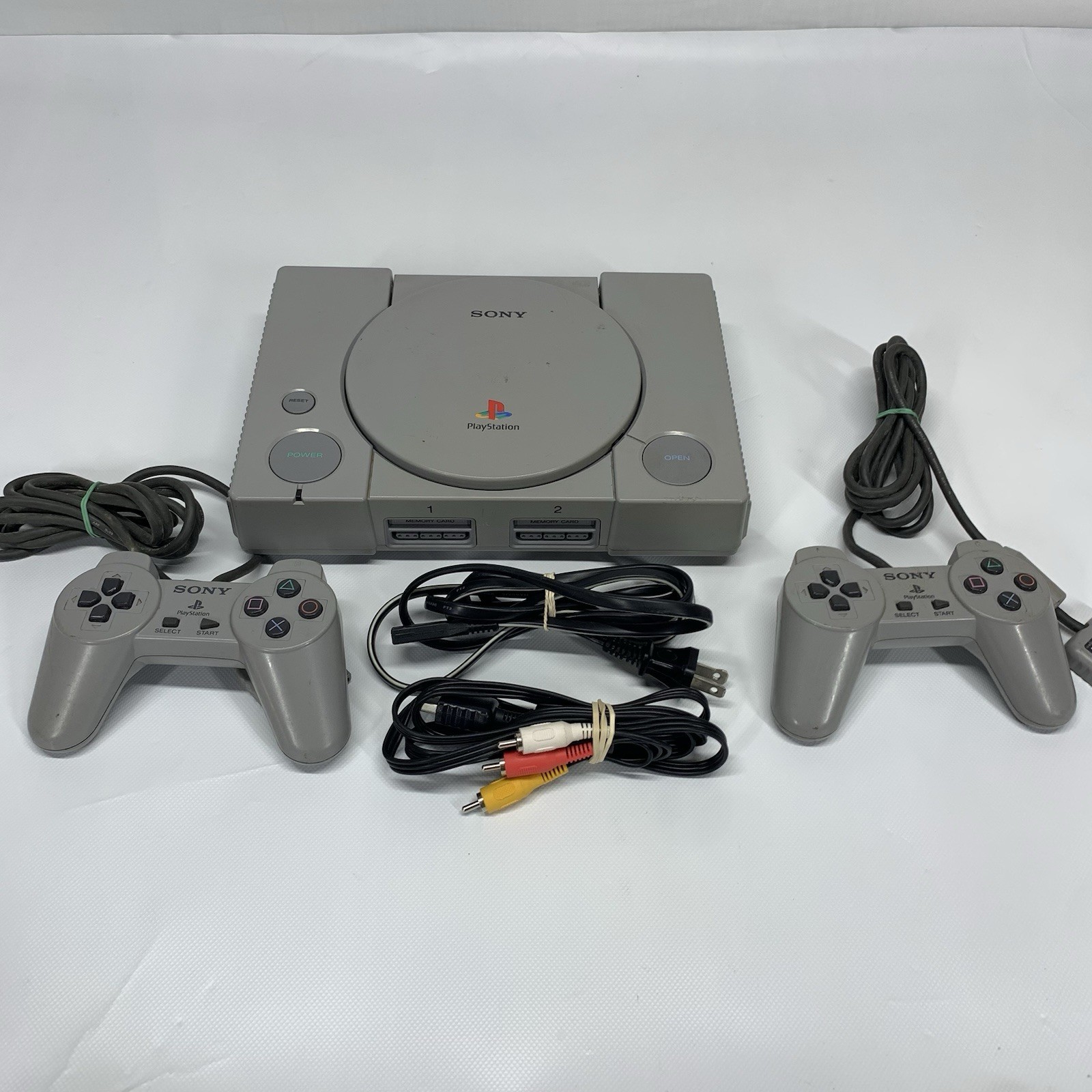 Sony PlayStation 1 PS1 Game Console for Parts or Repair Controller Port Issue