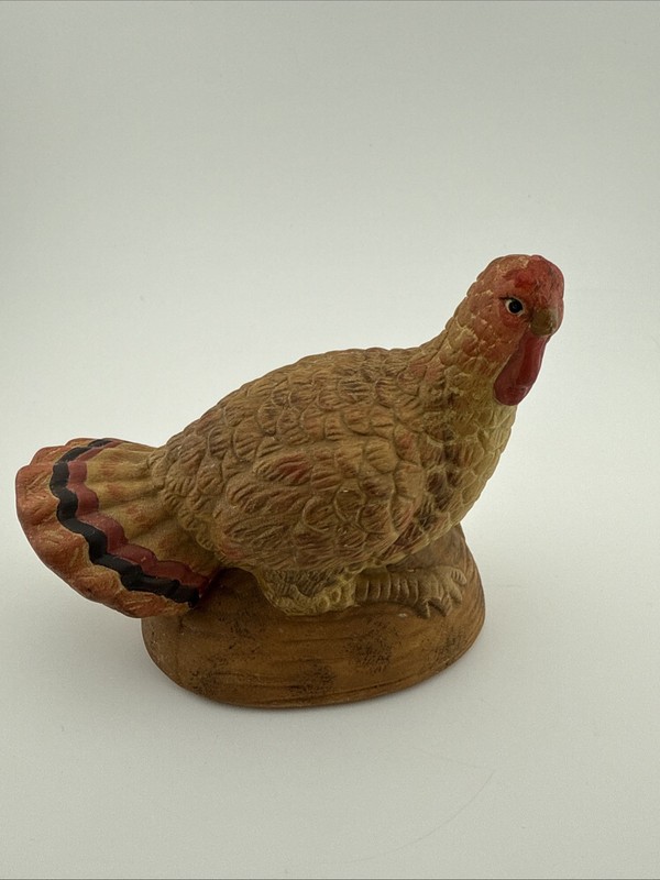 Midwest of Cannon Falls Turkey Figurine Thanksgiving Decor Resin Vintage Style