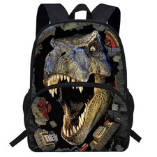 16inch Animals School Bag Dinosaur Backpack For Kids 5-7 Jurassic Bookbag Boy...
