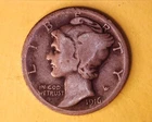 1916-S Mercury Head Silver Dime   ***323-6