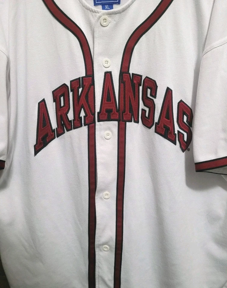 Arkansas Razorbacks Vintage Starter Baseball Jersey Men’s XL University Shirt - Image 2 of 4