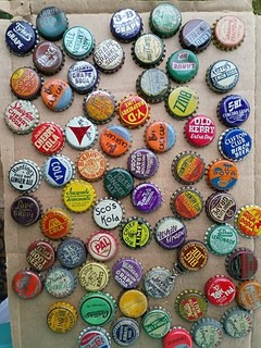 Old Collection Of Cork Lined Soda Bottle Caps Crowns Root Beer Orange Cola Grape