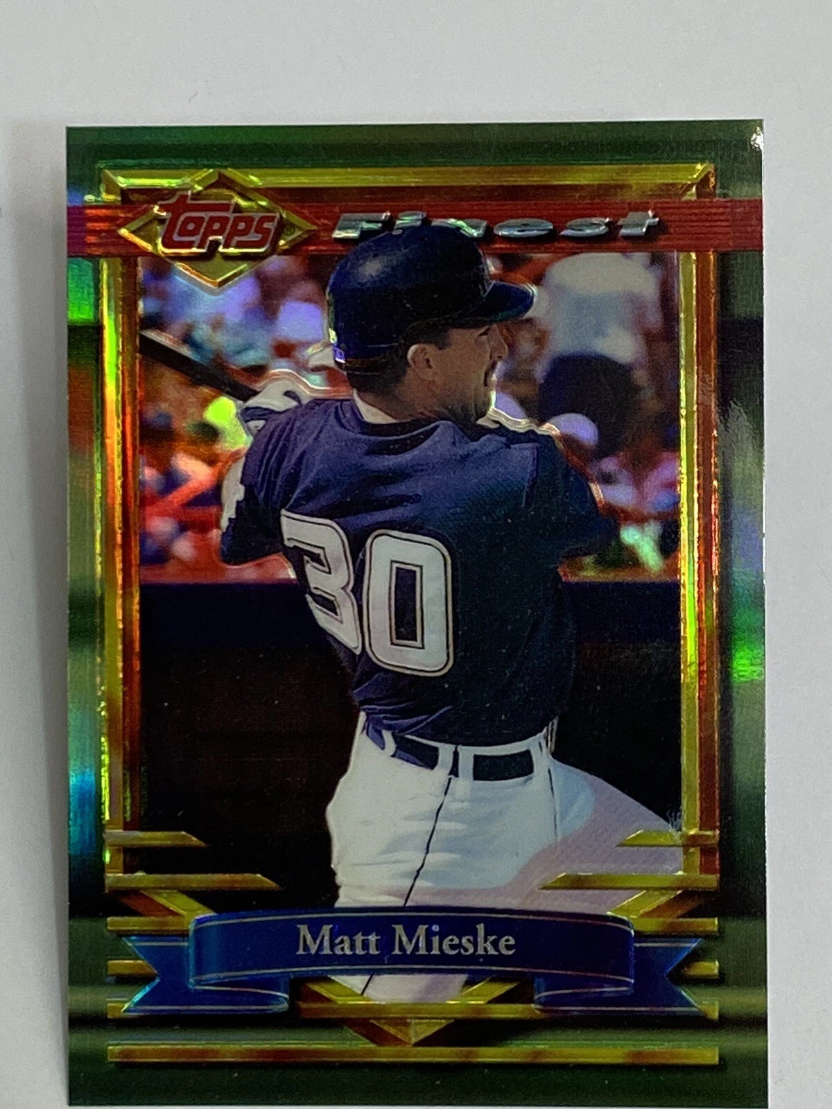 1994 Topps Finest MATT MIESKE Refractor #399