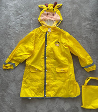 Toddler Children Kids Boys Girls Rain wear 3D Cartoon Raincoat Jacket Ponchos M