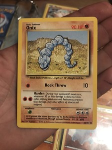 Genuine 1995 Onix Pokemon Card Ebay