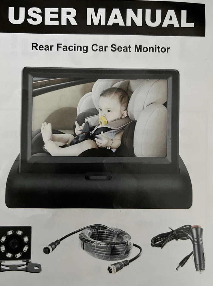Smart Baby Car Monitor / Camera New Open Box Model YB-4403CA - Image 3 of 4