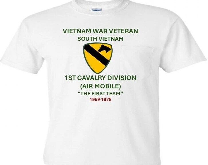 1ST CAVALRY DIVISION* THE FIRST TEAM*VIETNAM WAR* T-SHIRT/SWEATSHIRT/HOODIE