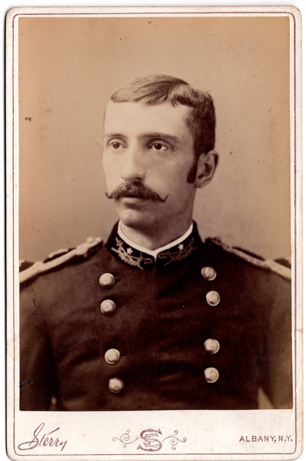 C. 1870s CABINET CARD US ARMY BRIGADIER GENERAL CHAPLAIN SOLDIER IN UNIFORM NY