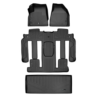 SMARTLINER Floor Mats Cargo Liner 2009-2017 Acadia Saturn Outlook (Bucket Seats)