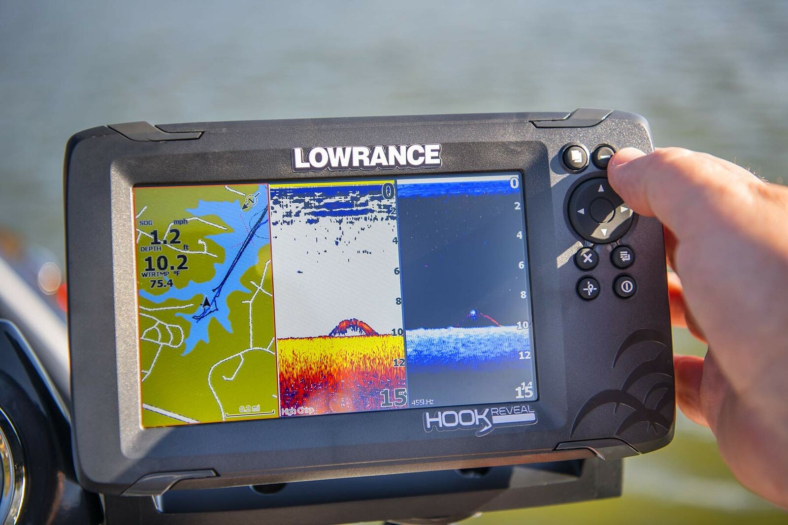 Lowrance Hook Reveal 5 Fish Finder - 5 Inch Screen with Transducer/Map  Options