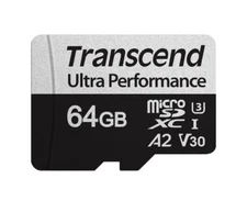 64GB Transcend 340S microSD UHS-I U3 A2 Ultra Performance Memory Card w/Adapter
