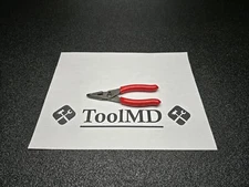 Snap-on Tools USA NEW RED 5" Soft Grip Mini Long Nose Slip Joint Pliers LN44BCF