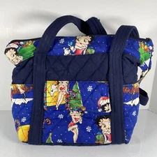 Handmade Tote Purse Handbag Betty Boop Cartoon Holiday Zip Quilted Fashion Gift