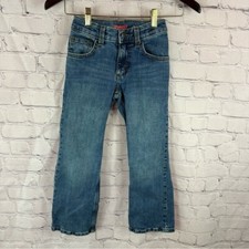 wrangler western denim classic boot jeans bootcut CARE307 boys sz 8 SLIM