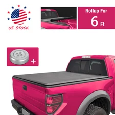 6FT Soft Roll-Up Tonneau Truck Bed Cover For 1989-2004 Toyota Pickup Tacoma