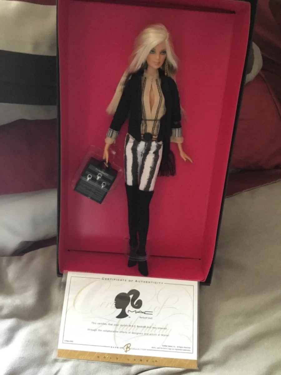 Barbie Collector M.A.C. Cosmetics Barbie Doll 2006 With authenticity paper