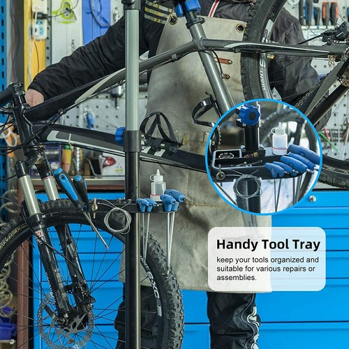 ROCKBR Bike Repair Stand Adjustable Height Maintenance Tool Rack Home Work Stand - Picture 6 of 8