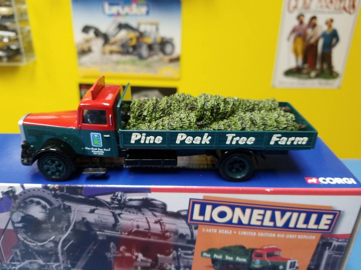 Corgi Diecast #74503 White Flatbed Truck Lionelville Pine Peak