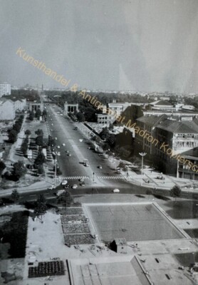 orig. Foto Berlin Straßenbahn um 1955 Platz Baustelle Bild Alt 