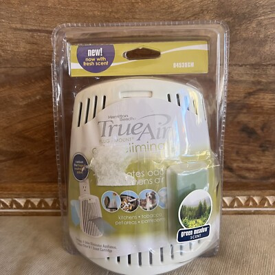 Hamilton  Beach True Air Plug Mount Odor Eliminator Green Meadow Scent 04530GM