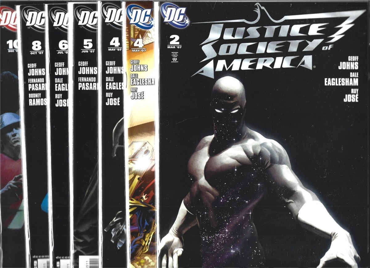 JUSTICE SOCIETY OF AMERICA LOT OF 7 - #2 #4 2 COVERS #5 #6 #8 #10