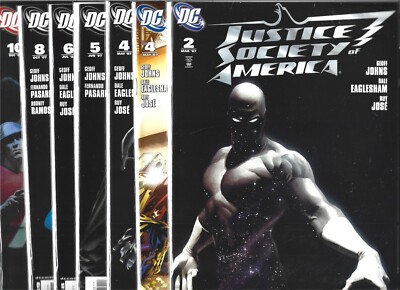 JUSTICE SOCIETY OF AMERICA LOT OF 7 - #2 #4 2 COVERS #5 #6 #8 #10