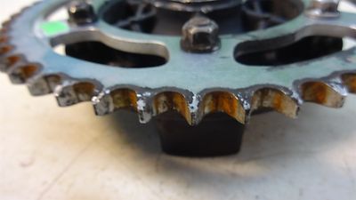 1987 Kawasaki ZX750-F Ninja ZX 750 K519. rear sprocket and carrier