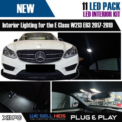 11x INNENRAUM LED GLÜHBIRNEN SET passend für Mercedes W213 E63 2017-2019 Weiß SMD