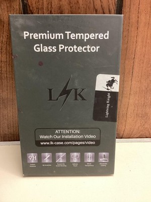 LK 9H Tempered Glass Screen Protector IPhone 7 8 Plus Clear 3 Pack Open Box