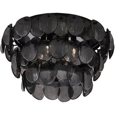 Kalco Lighting 524645BN Uroko Flush Mount Black Nickel