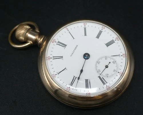 Antique 1905 Waltham Grade 81, 18s, 15j Pocket Watch – 20 Year JBoss Case,  Runs