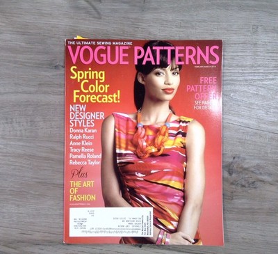 Vogue Patterns Magazine February March 2014 Spring Color Forecast Sewing Fashion