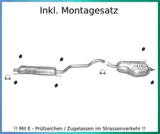 Auspuffanlage Opel Zafira B 1.6 1.8 2.2 Auspuff Endtopf Mitteltopf Montagesatz