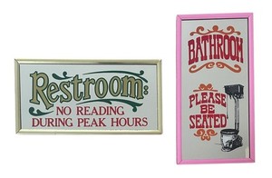 Toilet Sign Vintage | eBay