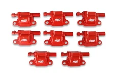 MSD 82658 Ignition Coils Blaster LS Series, Red, 8-Pack