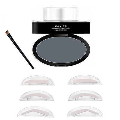 Eyebrow Powder,Waterproof Eyebrow Stamp Powder Seal Perfect Nature Eye Brow