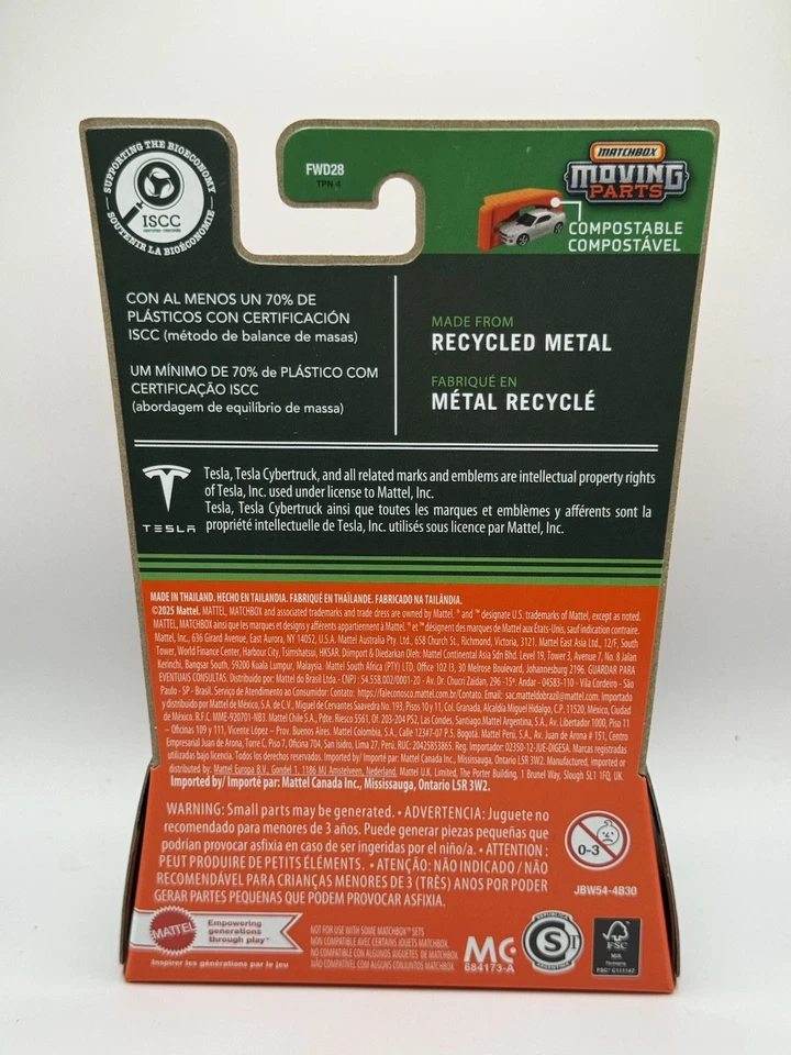 Matchbox Moving Parts Tesla Cybertruck - 1:64 Diecast Car - Image 4 of 4