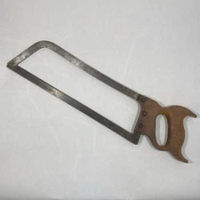 Vtg E.C. Atkins Bone Meat Butcher Hacksaw 14” Blade Indianapolis IN USA Kitchen