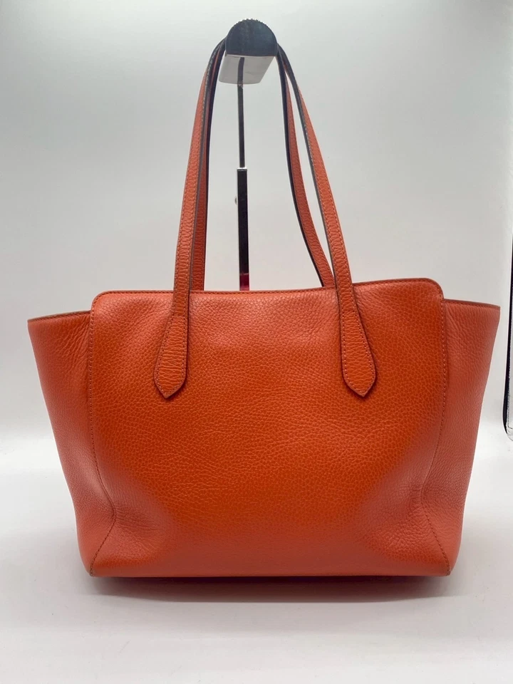 Gucci детей качели сумка с короткими ручками кожи оранжевый подлинность - Изображение 2 из 4