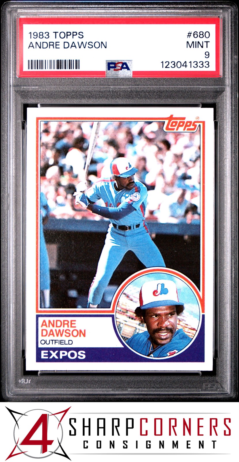1983 TOPPS #680 ANDRE DAWSON EXPOS HOF PSA 9
