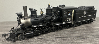 PBL Sn3 Class C-16 2-8-0 Steam Loco - D&RGW #278 1930's Foreground w/DCC & Sound