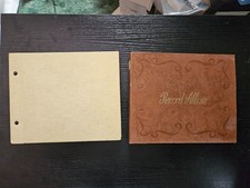 2 Lot Vintage Record Storage Album Binder Book 7" Inch 45 RPM Records