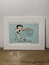 Betty Boop Official Fine Art Collection Print Mount 2012 Kitsch Pin Up Pastel 