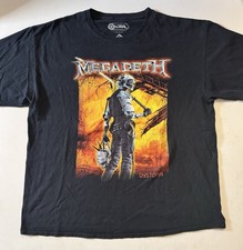 Megadeth Dystopia Album Cover Heavy Thrash Metal Black T-Shirt Men's XL