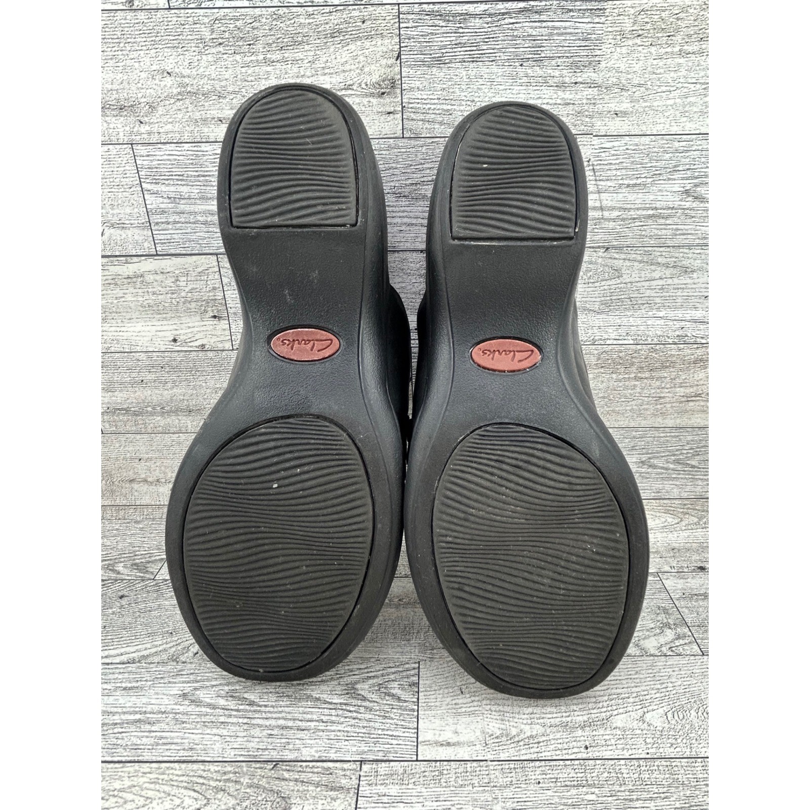 Clarks Artisan Black Leather Mule Clogs Slip On C… - image 12