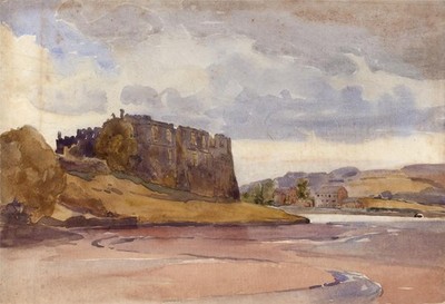 Alfred Crowdy Lovett (1862-1919) Aquarell Gemälde - Carew Castle Wales