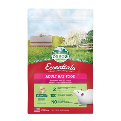 Essentials Rat Food, Pet Food for Adult Rats, All-Natural & Mineral Rich Form...