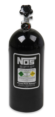 NOS Bottle Fits 10lb w/Super Hi-Flo Valve - Black